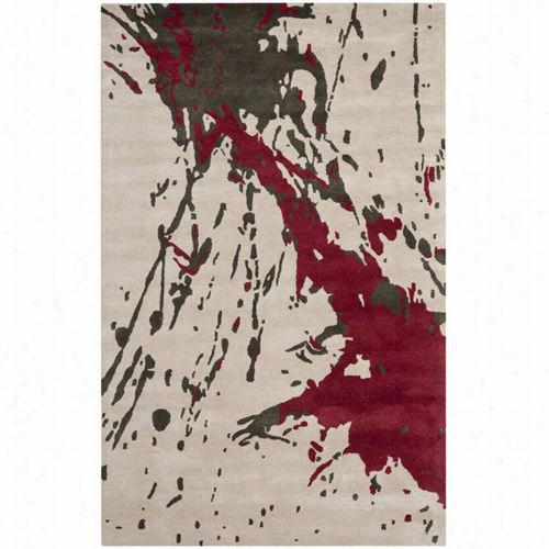 Safavieh Soh794a Soho Wool Hand Tufted Beige/red Rug