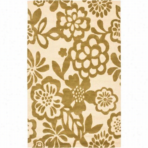 Safavieh Soh837a Soho Wool Hand Tufted Beige/green Rug