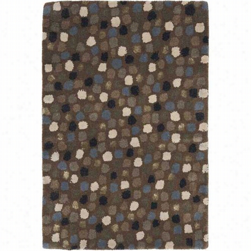 Safavieh  Soh858a Soho Wool Han Dtufted Dark Grey/multi Rug