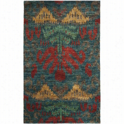 Safavieh Tmf335a Thom Filicia Hemp Hand Knottted Aqua Sky Rug