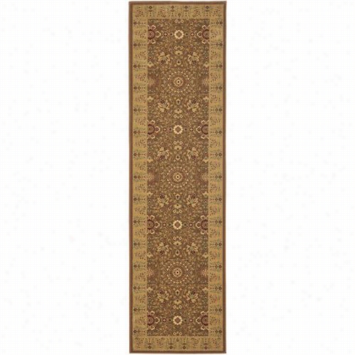 Safavieh Tre215-4922 Treasures Polypropylene Powef Loomed Olive/caramel Rug