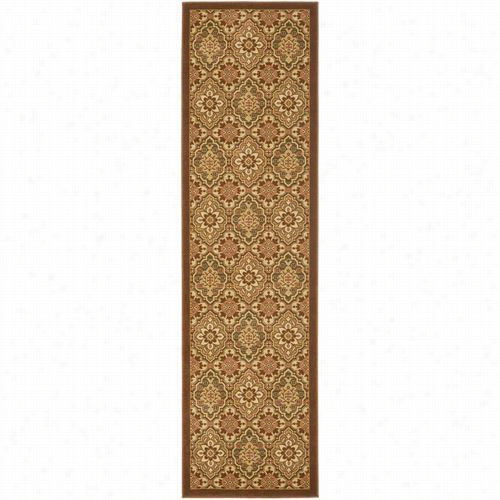 Safavieh Tre217-2511 Terasures Polypropylene Power Loomed Brown/creme Rug