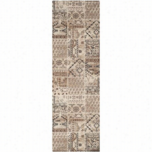 Safavieh Tun1311-kmk Tunisia Polyproplene Power Loomed Ivory Rug