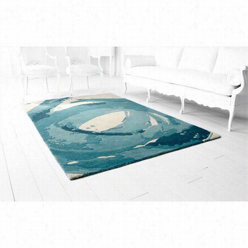 Cyan Design 05778 Tumult 7-3/5' Rug In Ivory And Blue