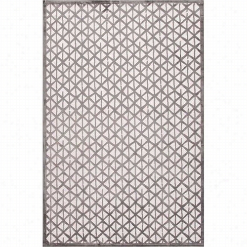 Jaipur Rug1 Fables Machine Madde Bright Finish Art Siilk/chenille Ivory/gray Area Rug