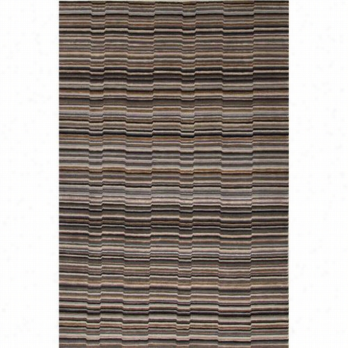 Jaipur Rug1 J2 Hand-nkotted Soft Hand Wool/art Silk Gray/black Area Rug