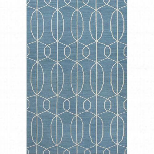 Jaipur Rug1 Maroc Flat-weave Egometric Pattern Woo Blue/ivory Oc Ean Blue Area  Rug