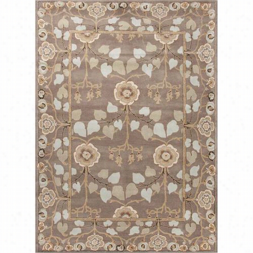 Jaipur Rug1 Poeme Hand-tufted Arts And Craft Pattern Wool Gray/blue Area Rug