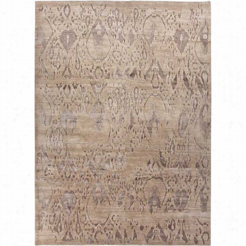 Jaipur Rrug1009 Cinnextion By Jenny Jojes-global Hand-knotted Tribal Pattern Wool/bmboo Silk Taupe/gray Area Rug