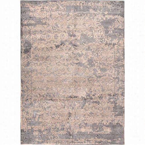 Jaipur Rug10100 Connextion By Jenny Jones-global Hand-knotted Abstrwct Pattern Wool/bamboo Silk Taupe/gray Area Rug