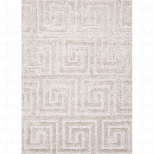 Jaipur Rug10142 City Ha Nd-tuftd Geomtic Pattern Wool/art Silk Ivory/white Area Rug