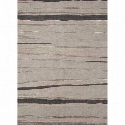 Jaipur Rug10214 J2 Hand-knotted Abstract Patterrn Wool/art Silk Gray/yard Rug