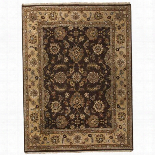 Jaipur Rug1032 Opus Hand-knotted Oriental Pattern Wool Brown/tan Area Rug
