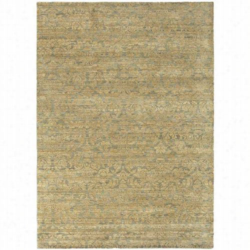 Japur Rug10437 Vestiges Hand-knotted Abstract Pattern Wool Verdant/golden Area Rug