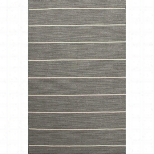 Jaipur Rug106498 C. L. Dhurries 5' X 8' Flat-wevae Durable Wool Gray/ivory Area Rug