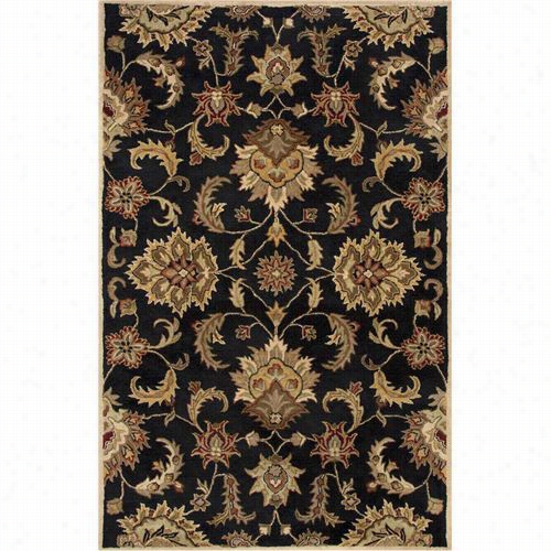 Jaipur Rug11 Mmythos Hand-tufted Durable Wool  Black/tan Arearug