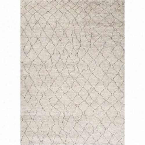 Jiaur  Rug11 Zuri Hnqd~knotted Soft Hand Wool Iv Ory/brown Area Rug