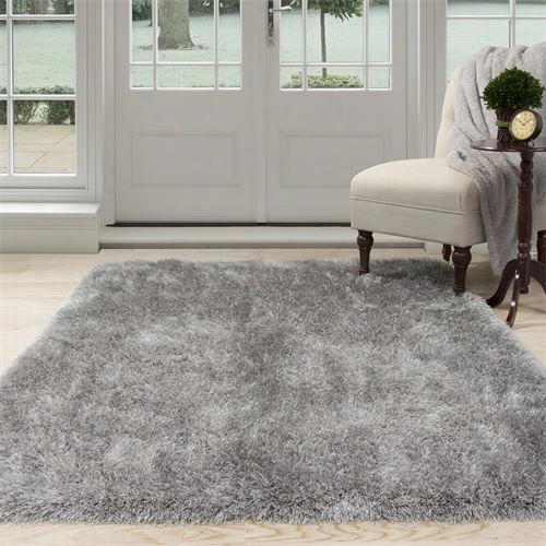 Lavish Home 62-gre335 Shag Area Rug In Grey