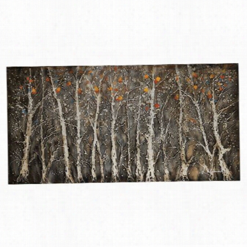 Ren-wil Ol462 Rugged Forest Rectangular Painting In Ulti-colored