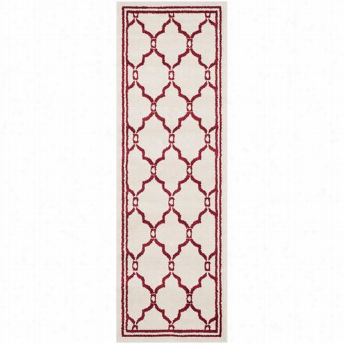 Safavieh Amt414h Amhers Tpolypropylene Ableness Loomed Ivory//red Area Rug