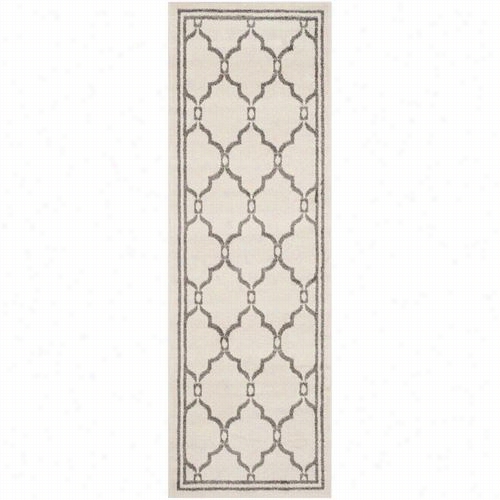 Safagieeh Amt4 14k  Amherst Polypropylene Power Loomed Ivory/gre Arearug