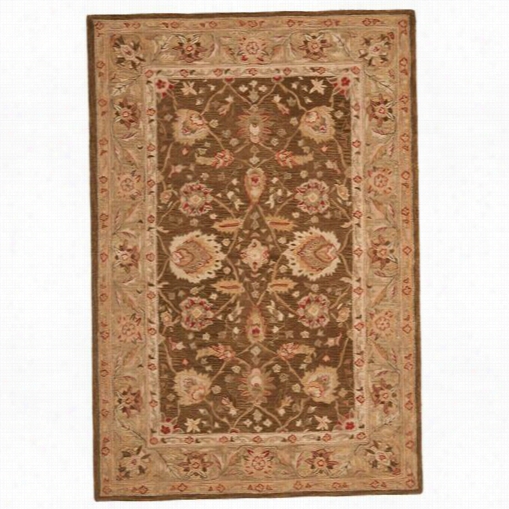 Safavieh An512f Anatolia Wo Ol Hand Tufted Brown/green Rug