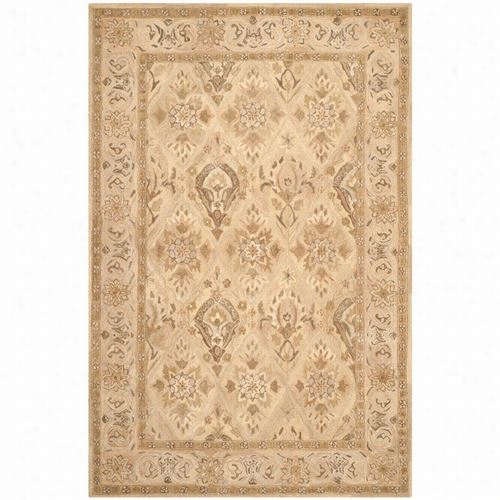 Safavih An587a  Anatolia Wool Pile Hand Tufted Beie/beige Rug