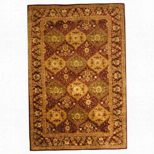 Safavieh At57b Antiquity Wool Hand Tufted Wine Area Rug