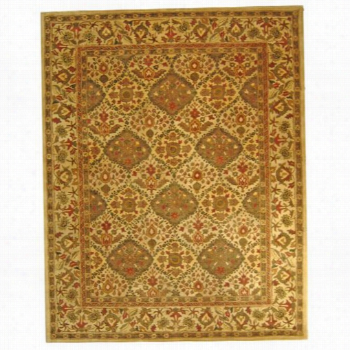 Safavieh At57d Antiquity Woolh And Tufted Beige Area Rug