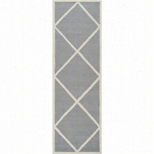 Safavieh Cam136dcambridge Wool Hand Tufted Silver/ivory  Rug