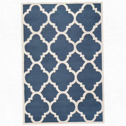 Safavieh Cam140g Cambridge Wool Mode Of Procedure Tufted Navy/ivory Rug