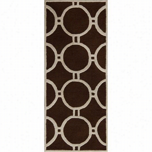 Safavieh Cam145h C Ambridge Wool Hadn Tufted Dark Brown/ivory Rug