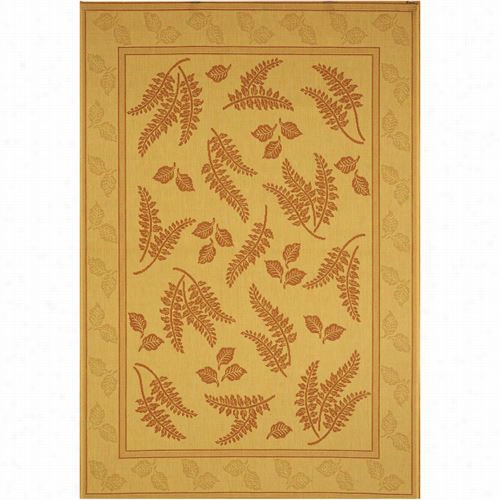 Safavieh Cy7072-3201 Courtyadd Polypropylene Mach Ine Made Natural/terra Area Rug