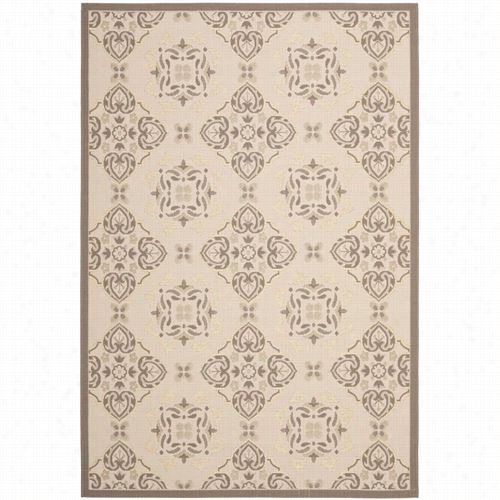 Safavieh Cy7978-79a21  Cour Tyard Polypropylene Machine Made Beige/dark Beg Area Rug