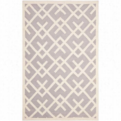 Safavieh Dhu552g Dhurries W Ool Flatweave Grey/ivory Rug