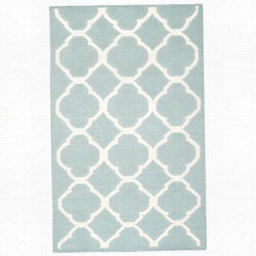 Safavieh Dhu627a Dhurries Wool Flatweave Blue/ivory Area Rug