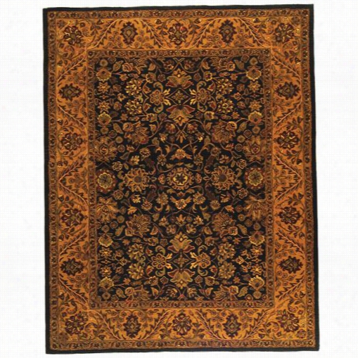 Safavieh Gj250d Golden Jaipur Wool Laborer Tufted Black/gold Rug