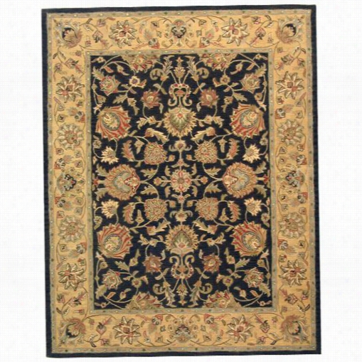 Safavieh Hg343eheritage Wool Hand Tufted Charcoal/gold Rug