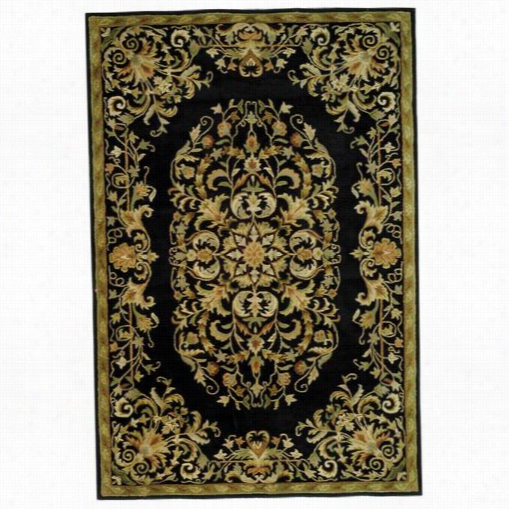 Safavieh Hg6640b Heritage Wool Hand Tufted Black Rug