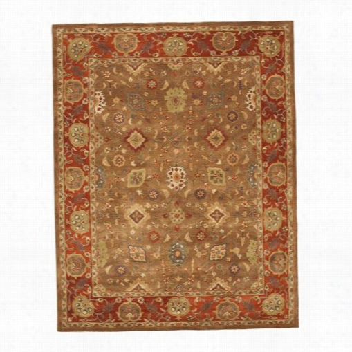 Safavieh Hg952a-8 Heritage Wool Hand Tufted Moss/rust Rug