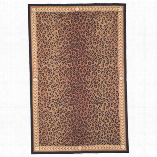 Safavieh Hk15a Chelseea Wool Hand Hooked Bl Ack/brown Rug