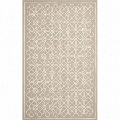 Saravieh Hk739a Chelsea Wool Pile Hand Hooked Tan/ivory Rug