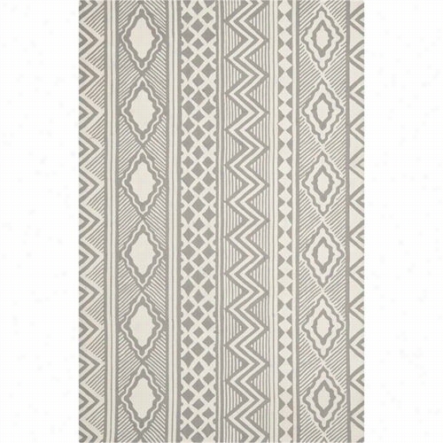 Safavieh Imr353b Isaac Mizrahi Wool Ile Hsnd Tufted Grey/ivory Rug