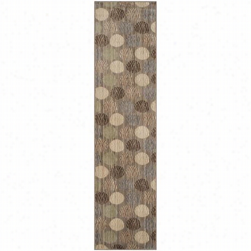 Safavieh Inf543v Infinity Polyester Power Loomed Tuape/beige Rug