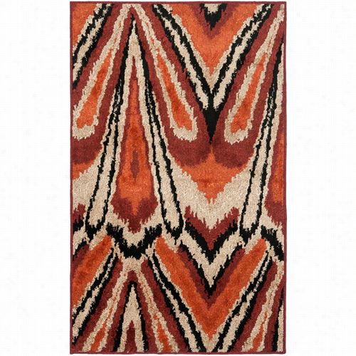 Safavieh Kas114a Kashmir Woolpower Loomed Orange/multi Rug