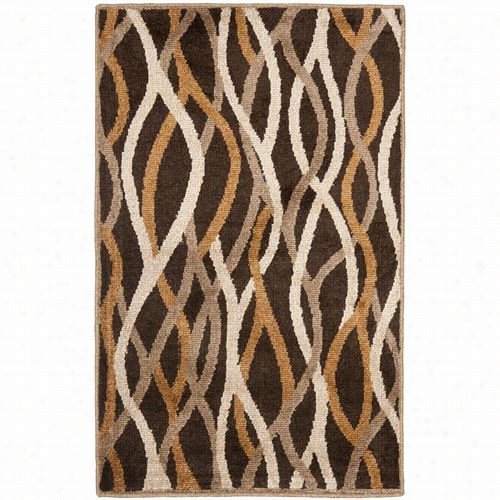 Safavieh Kas117a Kashmir Wool Power Loomed Brown/multi Rug