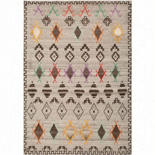 Safavieh Kny812 Kenya Wool Pile Hand Tufted Natural/multi Rug