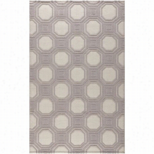 Safaviehm Sr2554b Martha Stewart Wool Hand Woven Ivory/light Blue Rug