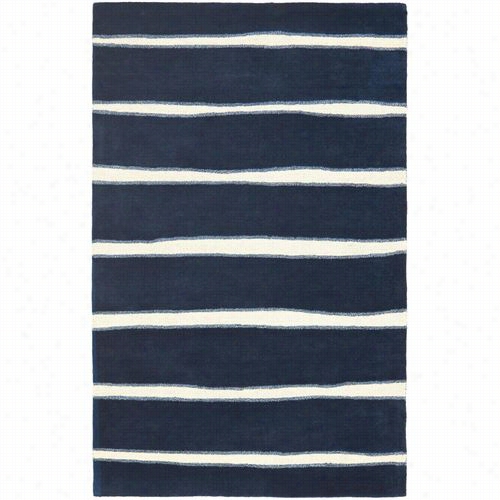 Safavieh Msr3617c Martha Stewart Wool Hand Tufted Wrought Iron / Navy Area Rug