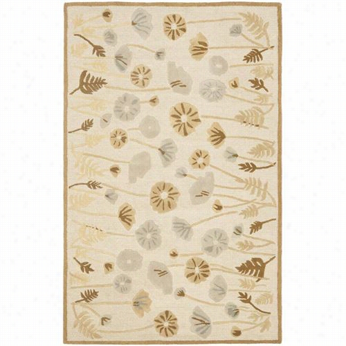 Safavieh Msr327c Martha Stewart Wool Hand Tufted Nutshell  /brown Area Rug